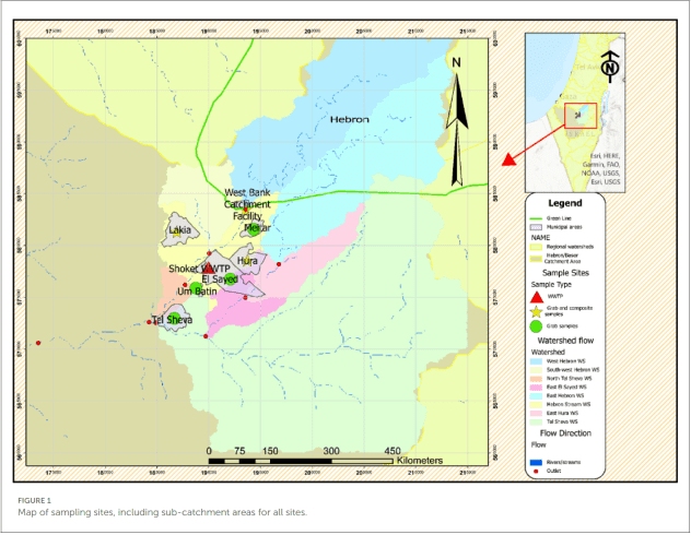 Figure 1-map of sampling sites