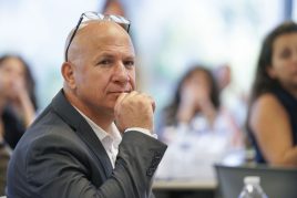 Dr. Tareq Abu Hamed at the "From Destruction to Sustainable Recovery Conference"